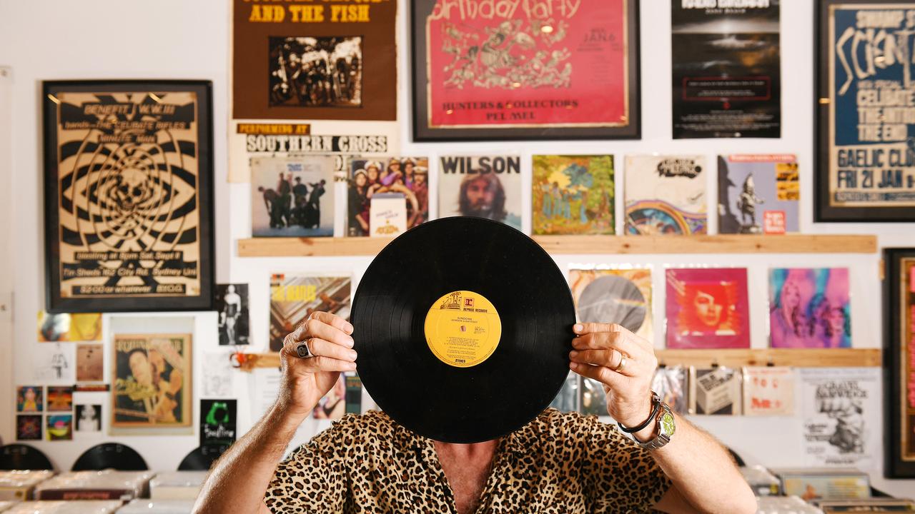 Townsville Records owner Sean Casey pictured in his Flinders Street store. Picture: Shae Beplate.