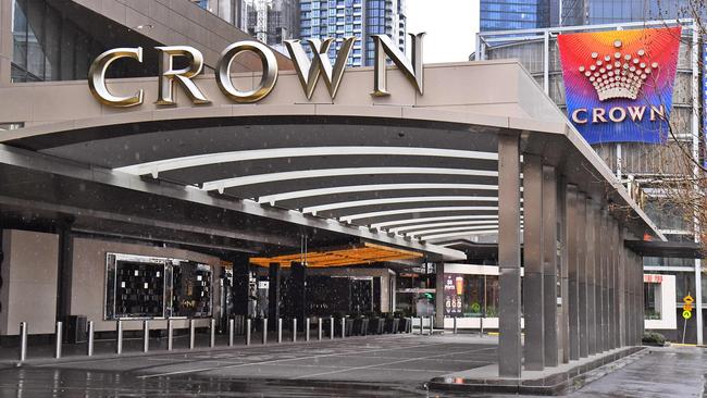 The inquiry has heard Crown discovered $5.6m in cash stored in a cupboard in the Suncity’s private gaming room at Crown Melbourne last year. Picture: William West/ AFP.