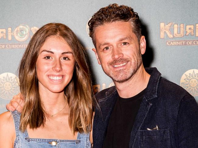 Ava Zonfrillo with her dad Jock Zonfrillo at KURIOS - Cabinet of Curiosities opening night at Flemington,  Melbourne on Thursday, March 12, 2020.Picture: Tim Carrafa/Supplied