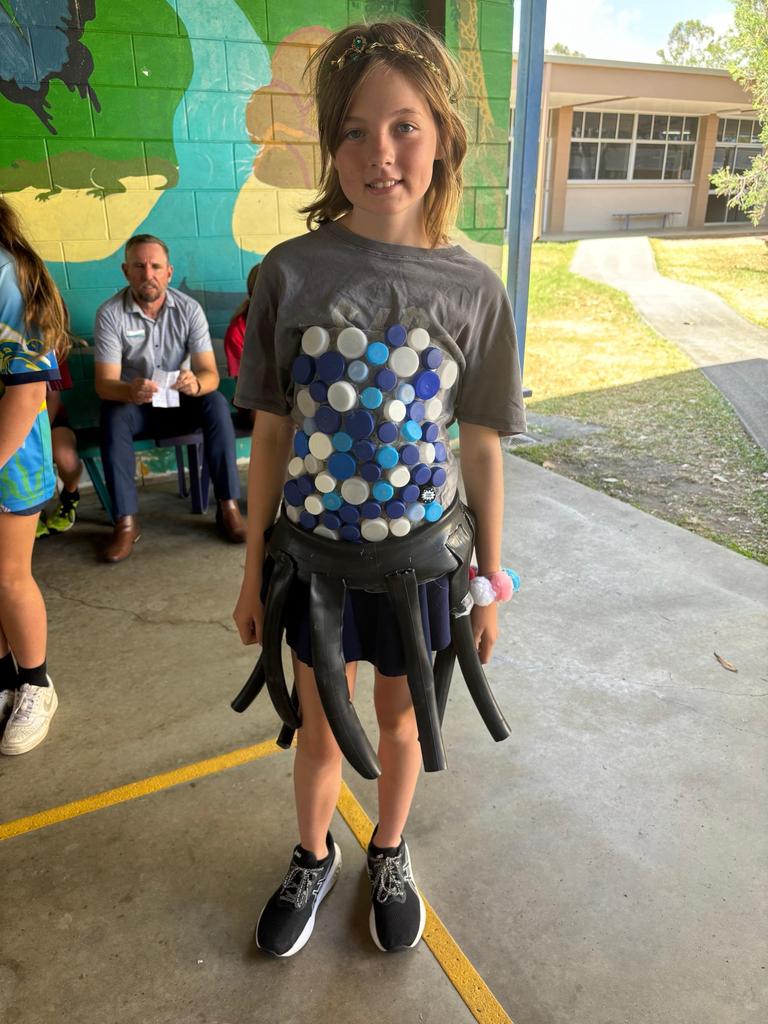 Students put on a fashion show to parade their outfits and educate others. Picture: supplied