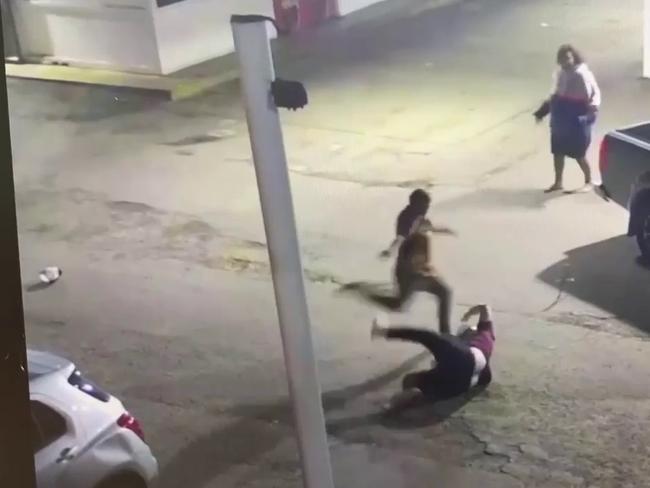 The victim was then kicked repeatedly in the head. Picture: Supplied