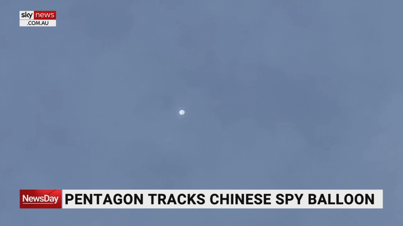 Suspected Chinese spy balloon tracked by US officials