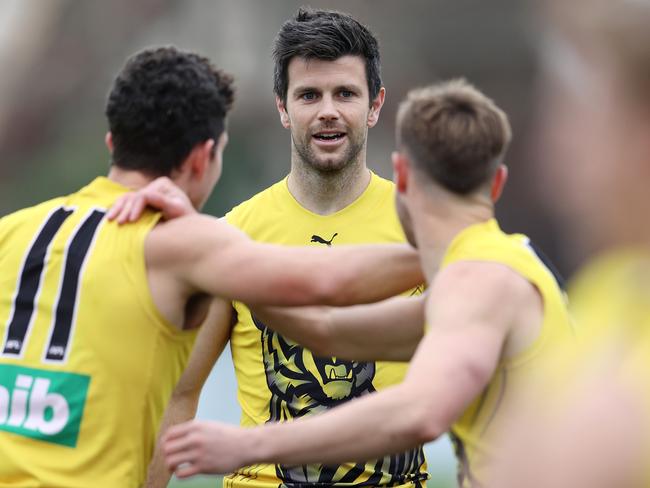 Trent Cotchin will be back to face the Hawks. Picture: Michael Klein