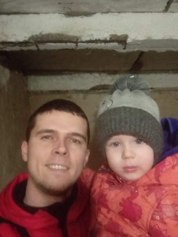 Dimitry Novobranets seeks shelter with family in Ukraine.