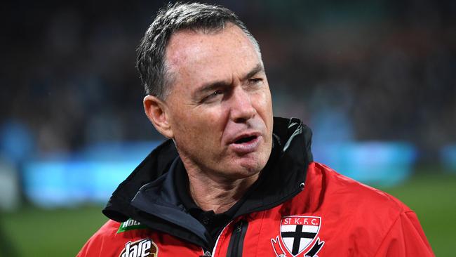 Saints head coach Alan Richardson wants the AFL to trial rule changes at senior level before setting them in stone. Picture: AAP