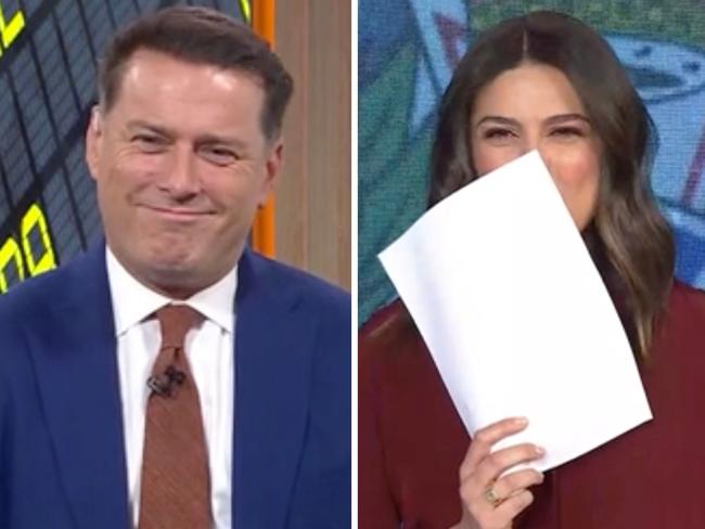 Karl Stefanovic was left red-faced on Today this morning after revealing his Easter plans. "What could go wrong?"