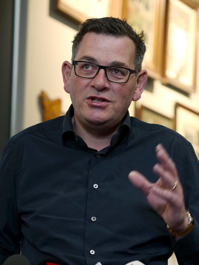 Daniel Andrews said he supported the use of medicinal cannabis but not the legalisation of recreational use. Picture: NCA NewsWire / Luis Enrique Ascui