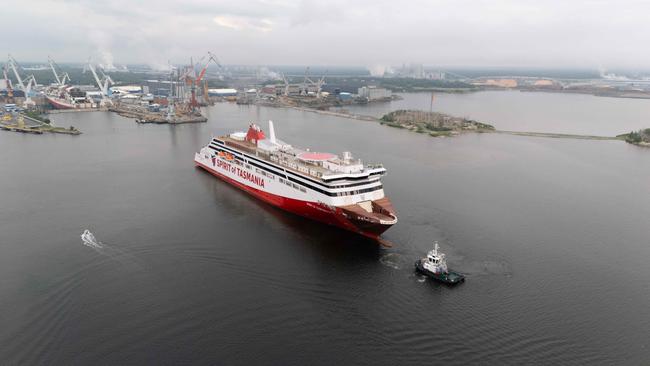 Spirit of Tasmanian IV first sea trial. Picture: Spirit of Tasmania