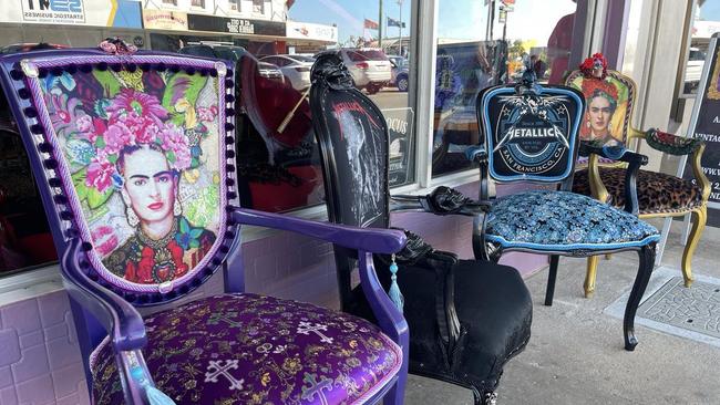 Bundaberg’s new altnerative fashion store Voodoo Lulu is filled with hand-made furniture.