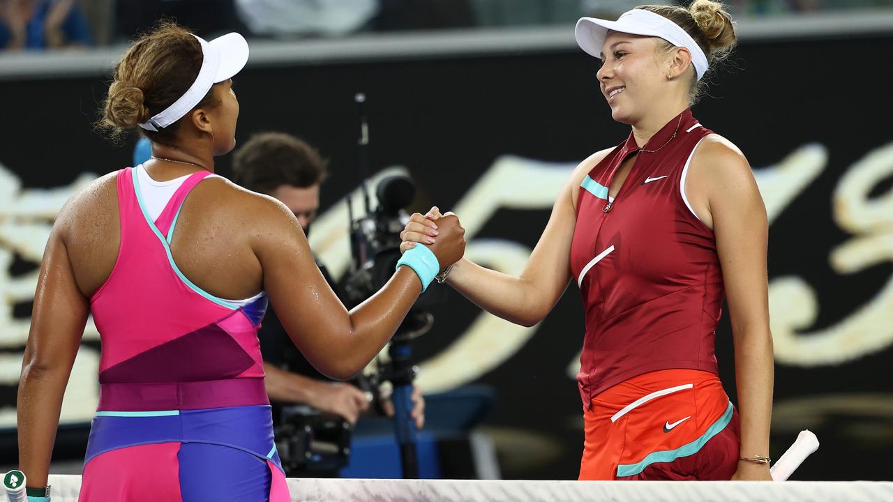 Amanda Anisimova shocked Naomi Osaka (Photo by Mark Metcalfe/Getty Images)