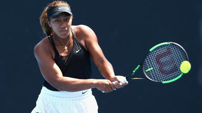 Destanee Aiava in action during the Australian Open Wildcard Playoff final.