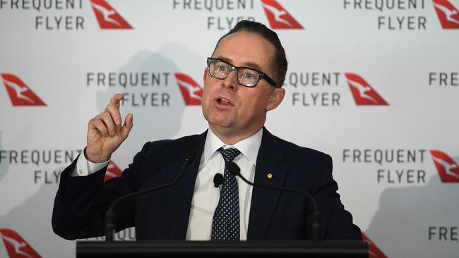 Qantas Group CEO Alan Joyce. The airline’s frequent flyer program is one of the most profitable parts of the business. Picture: AAP