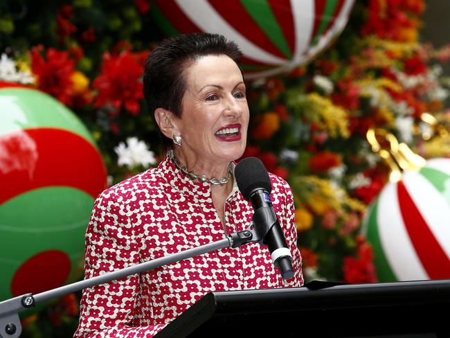 Lord Mayor Clover Moore at the Launch of City of Sydney's Christmas Festivities program. Picture: John Appleyard