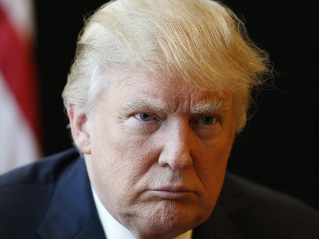 In this July 11, 2016 photo, Republican Presidential candidate Donald Trump listens to a question during an interview after a rally in Virginia Beach, Va. The nation is poised to elect one of its oldest presidents, and while age doesn't determine health it begs the question: How much do we know, and should we know, about how physically fit they are for the job? (AP Photo/Steve Helber)