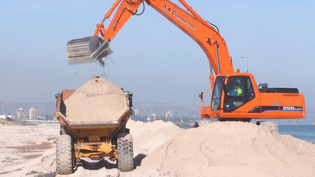 West Beach is set to be filled with a record amount of sand.