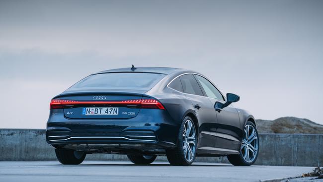 Audi A7 Sportback is an example of the Kamm tail (or Kammback), a design concept that allows for reduced drag while allowing for a more practical shape for a car