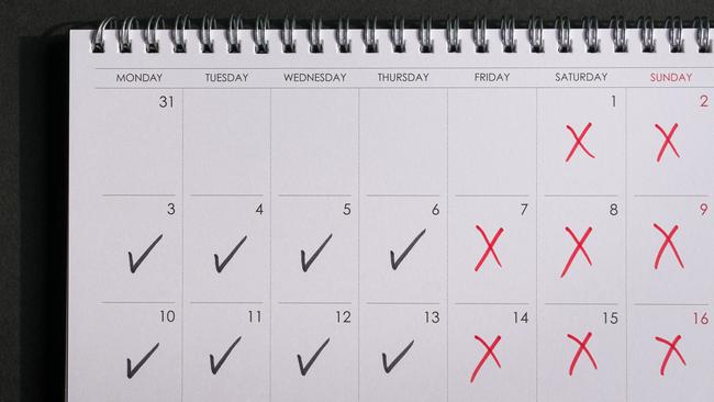 Some Aussie companies now offer a four-day work week. Picture: iStock