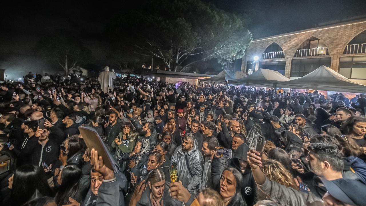 Despite the rain, thousands flocked to St Charbel Punchbowl. Picture: Giovanni Portelli Photography