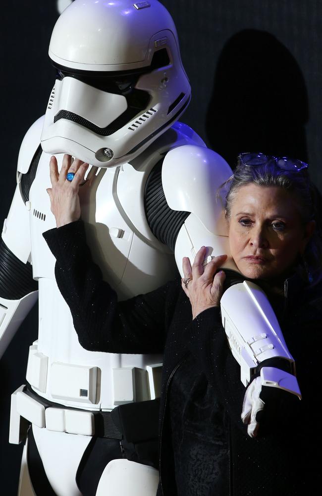 Carrie Fisher’s quick wit translated well to Twitter. Picture: AFP