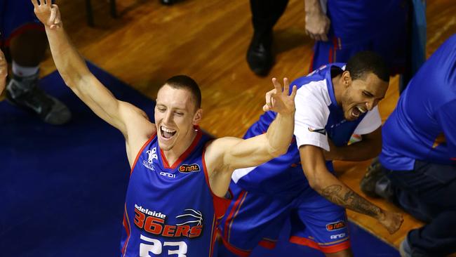 The 36ers went from bottom of the ladder to the NBL grand final in Wright’s first season as coach in 2013-14. Picture: Sarah Reed.