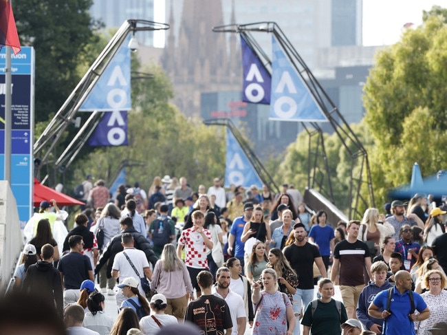 Crowd numbers were record breaking but also proved an issue for the event experience. Picture: Daniel Pockett/Getty Images