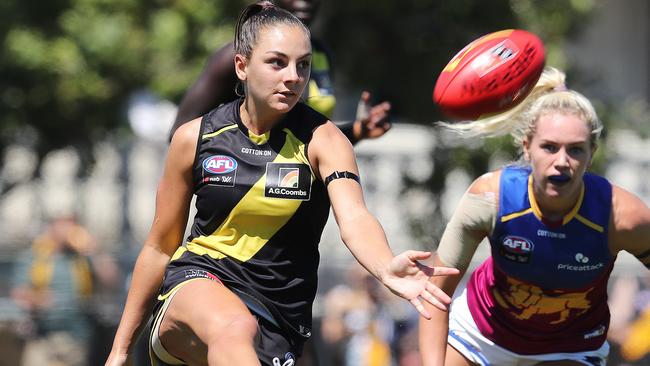 Monique Conti and Richmond take on St Kilda in Round 1 of the AFLW season. Pic: Michael Klein