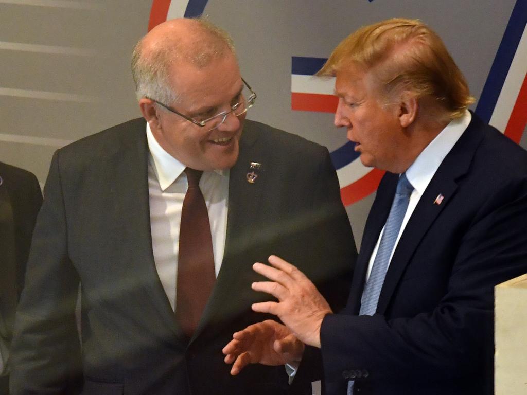 Scott Morrison spent time with Donald Trump. Picture: Mick Tsikas
