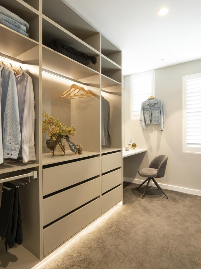 Install strip lighting to make your wardrobe more inviting.