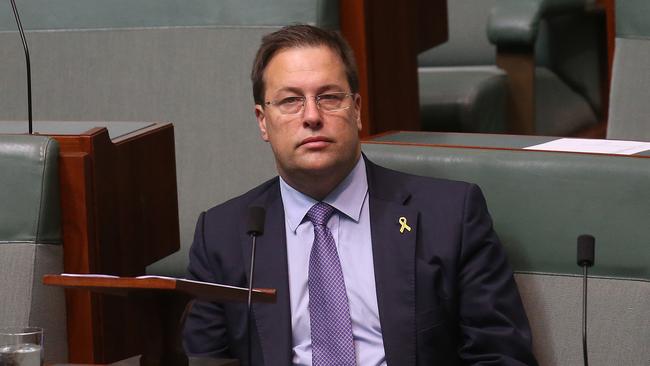 Jason Falinski in the House of Representatives, Canberra. Picture: Kym Smith