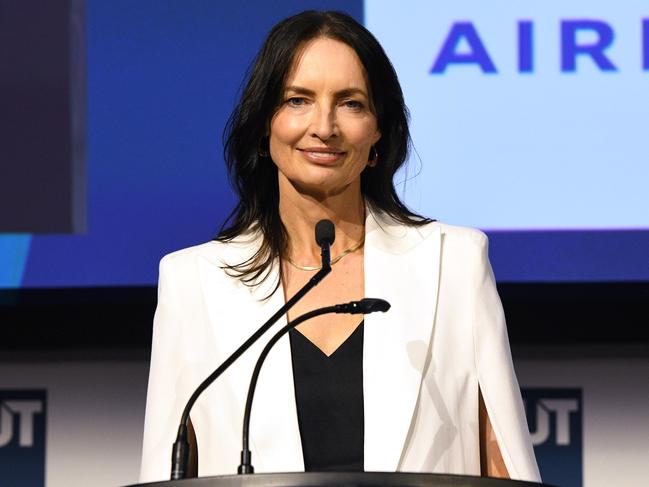 BHP Australia President Geraldine Slattery at the QUT Business leaders Forum in Brisbane.