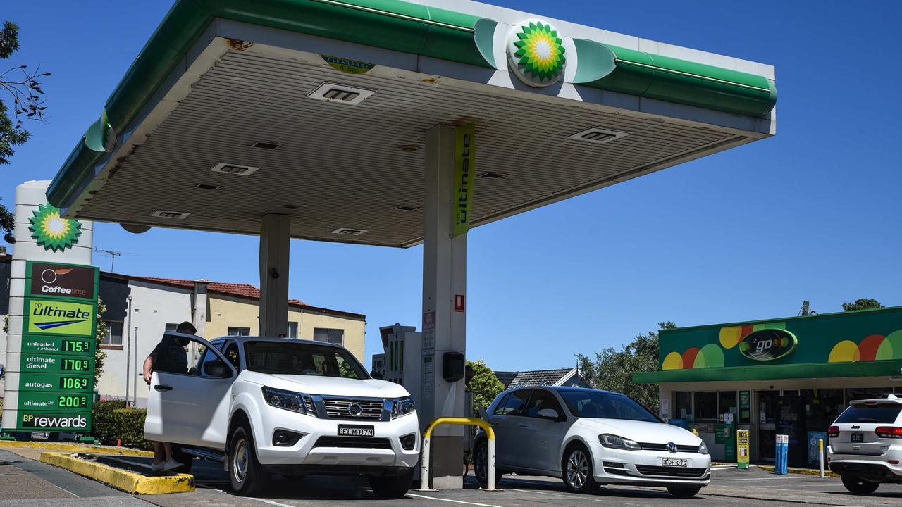 Petrol station at Bondi. Picture: Flavio Brancaleone