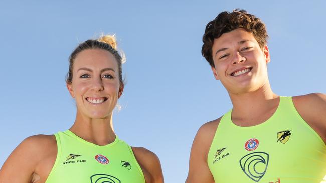 Georgia Miller and Connor Maggs. Picture: Harvpix/Surf Life Saving Australia