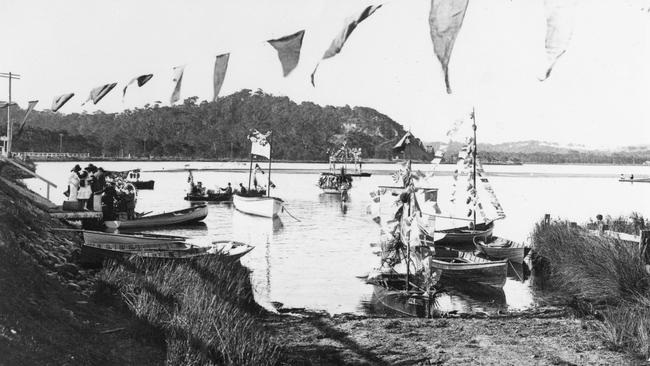 The 1924-25 Venetian Carnival at Narrabeen. Photo Northern Beaches Library