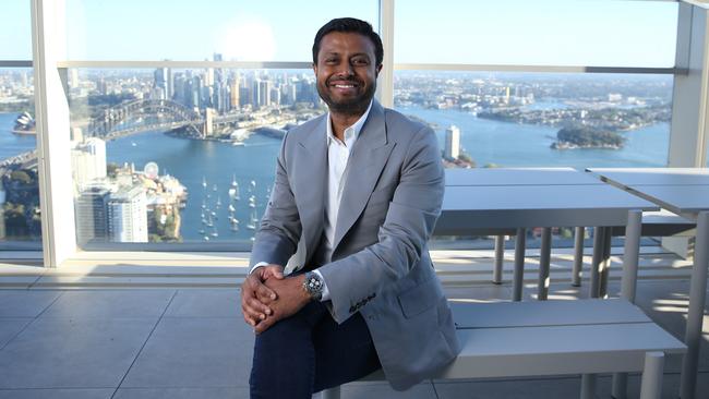 AirTrunk founder and CEO Robin Khuda at their headquarters in Sydney. Picture: Britta Campion/The Australian