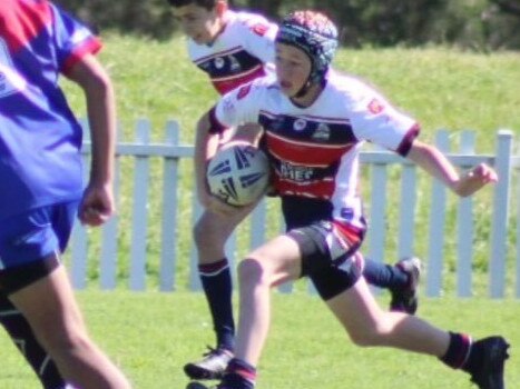 Jacob Rojas-Reddy in action for the Rams. Supplied: Camden Rams