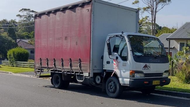 A photo of the truck that took five months to be removed.