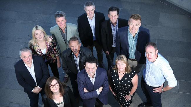 Senator Nick Xenophon with SA candidates for the federal election. Picture: Tait Schmaal