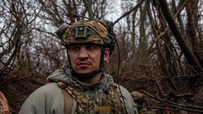 Nazarii Kishak, commander of the 48th Separate Rifle battalion, has been fighting the Russians since 2014. Picture: Charlie Faulkner/The Times