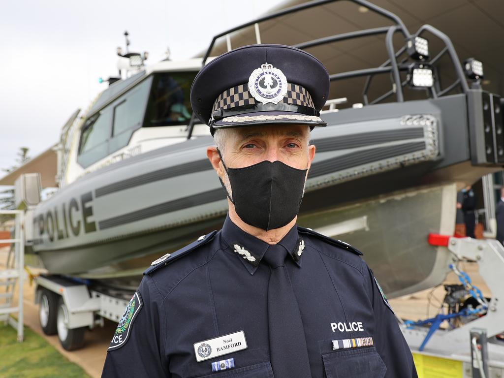 Assistant Commissioner Noel Bamford warned South Australians must not be complacent about the risk of right-wing terrorism. Picture: NCA NewsWire / David Mariuz