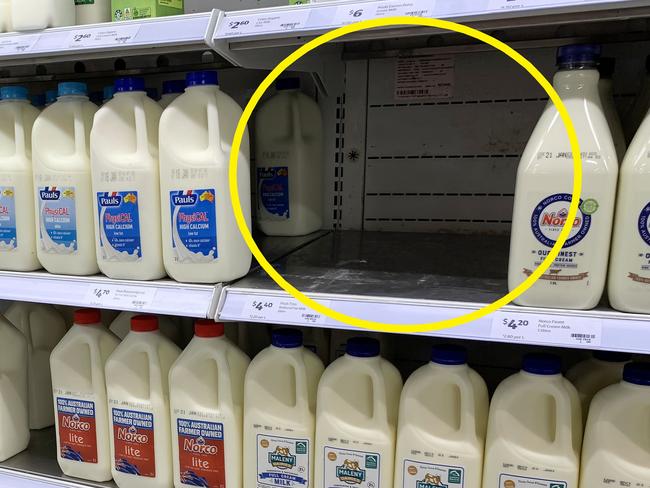 Made By Cow raw milk now 'gone' from shelves. Picture: Instagram/MadeByCow