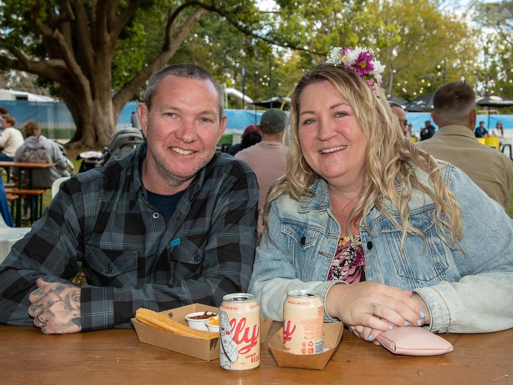 Wayne and Kristy Ogden. Festival of Food and Wine, Queens Park, Toowoomba Carnival of Flowers. Saturday September 10, 2022 Picture: Bev Lacey