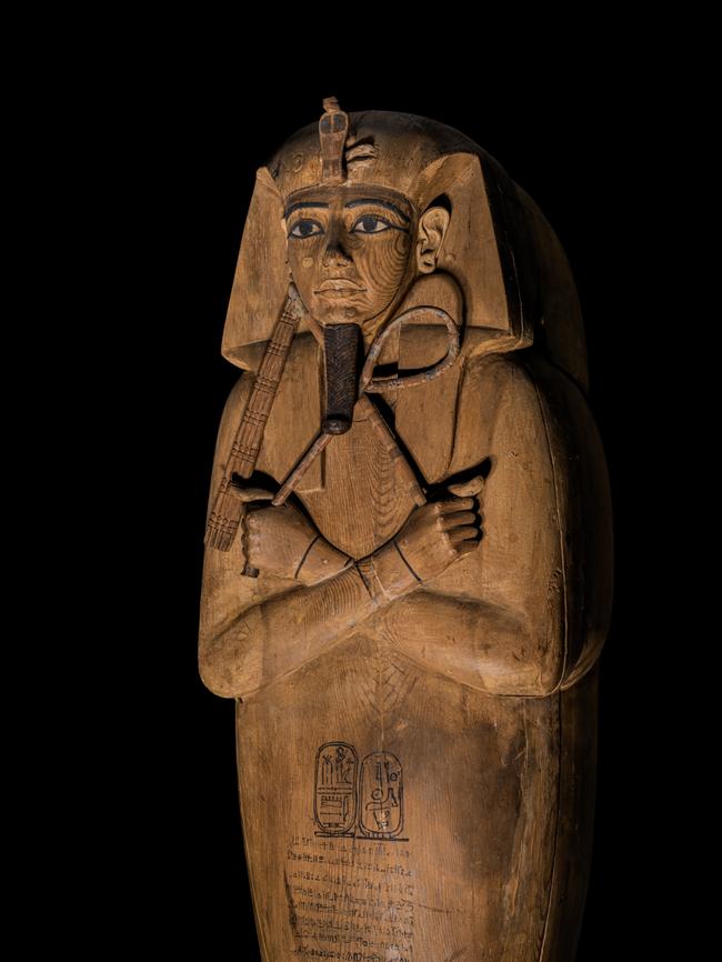 The cedar coffin of Ramses II. Picture: Supplied