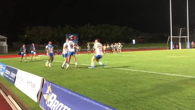 Northern Pride goal kicker Thomas Steadman’s sideline conversion to win the game