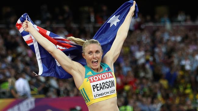 Sally Pearson won gold in the Women's 100 metres hurdles final during the 16th IAAF World Athletics Championships in London on August 12. (Pic: Getty)