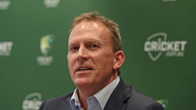 MELBOURNE, AUSTRALIA - OCTOBER 03:  Kevin Roberts,  CA's new Chief Executive Officer speaks to the media during the Cricket Australia CEO announcement at the Cricket Australia Offices on October 3, 2018 in Melbourne, Australia.  (Photo by Scott Barbour/Getty Images)