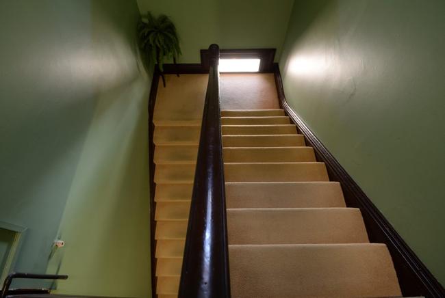 The staircase in the old Rockhamton Supreme Court where people have experienced strange ghostly sensations. Photo: Chris Ison / The Morning Bulletin. Picture: Chris Ison