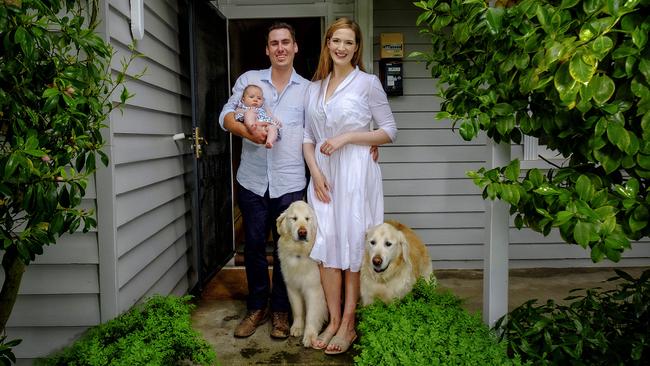 Affordability and lifestyle were the big factors in Klynton Krause and Elizabeth Aitken’s decision to move from Melbourne to Ballarat. Picture: Luis Enrique Ascui