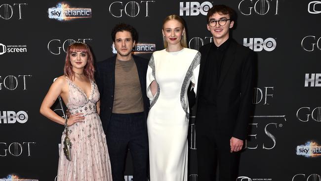 The careers of Maisie Williams, Kit Harington, Sophie Turner and Isaac Hempstead Wright have blown up. Picture: Charles McQuillan/Getty Images