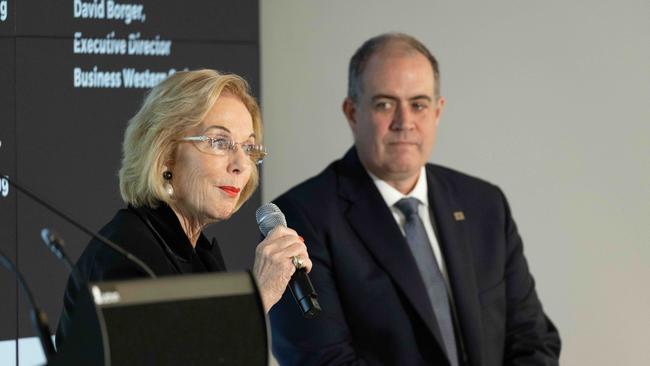 ABC managing director David Anderson and Chair Ita Buttrose. Picture: Ryan Osland