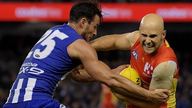 Gary Ablett scored 210 points against North Melbourne in his highest-ranking game for the Suns.